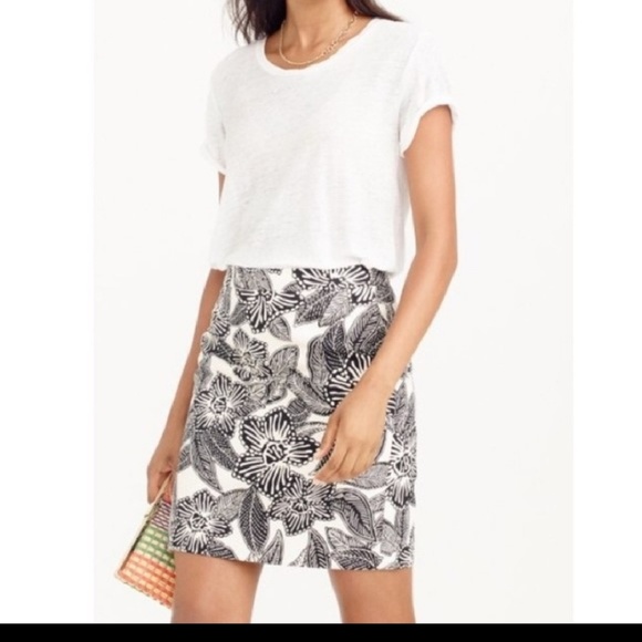 J. Crew Dresses & Skirts - NWT J Crew Postage Stamp Skirt Polynesian Floral 4